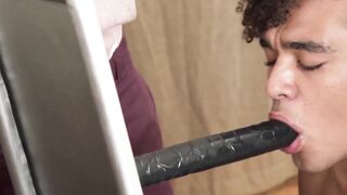Ebony Bareback Threesome - Gay Sex Toys Playtime Turns Intense