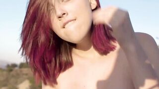 Outdoor Threesome - Pussy Eating Orgasm with Blowjob & Reverse Cowgirl