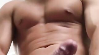 Solo Stroking Hunk Abs-Ricky Dixxx - Muscular Bodybuilder Porn Star