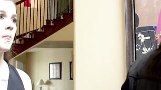 Black Stud's Rough Handjob Session with Pale Teen Girl