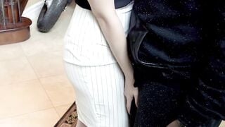 Black Stud's Rough Handjob Session with Pale Teen Girl