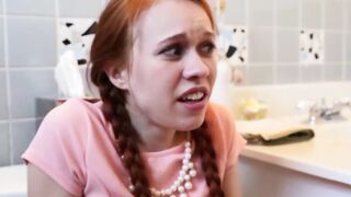 Petite Redhead Teen Dolly Little Gets Destroyed By Huge Dick In Hardcore Fuck