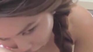 Amateur Bubble Butt Cutie Fingered & Blowjob In Point Of View