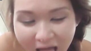 Amateur Bubble Butt Cutie Fingered & Blowjob In Point Of View