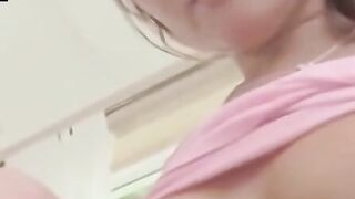Amateur Bubble Butt Cutie Fingered & Blowjob In Point Of View