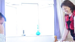 Exotic Dancer Facesitting Blowjob & Riding - Hot Couple Fucking in Lingerie