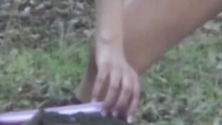 Outdoor Lesbian Sex Adventure - Latex-Clad Bombshell Fucks Her Girlfriend