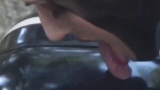 Outdoor Lesbian Sex Adventure - Latex-Clad Bombshell Fucks Her Girlfriend