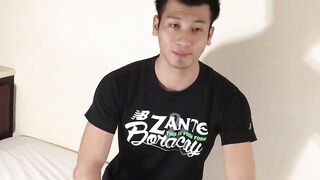 Asian Hunk Masturbates With Finger Ass Play - Close-Up View