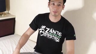 Asian Hunk Masturbates With Finger Ass Play - Close-Up View
