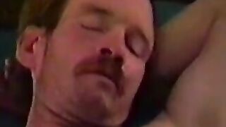 Hairiest Guy Ever - Old Man's Beard Strokes His Hard Prick
