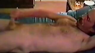 Hairiest Guy Ever - Old Man's Beard Strokes His Hard Prick