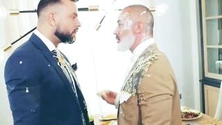 Anal Pounded Hard After Food Fight with Hot Men Adam Franco & Sir Pete