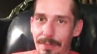 Rugged Stud Smoking & Masturbating Solo Vigorous Action