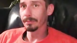 Rugged Stud Smoking & Masturbating Solo Vigorous Action