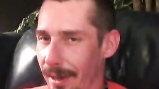 Rugged Stud Smoking & Masturbating Solo Vigorous Action
