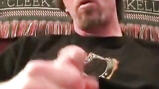 Hairiest Amateur's Intense Jerk-Off Session & Big Load