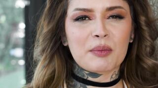 Vanessa Vega's Interracial Passion - Big Black Dick Stretches Her Puffy Lips
