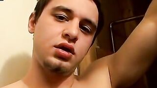 Hot Guy Jerks Off Massive Load in Bathroom - Big Dick Pornhub POV
