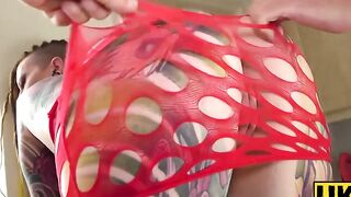 UK Sub Slut's Rough Drill Session - Passionate Blowjob & Hardcore Anal Fisting