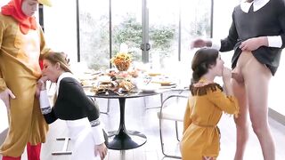 Foursome Fun! Cosplayer Orgy With Facial Finish