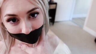 Petite Blondie Rides Big Dick Until He Facializes Her - Teen Faces #1
