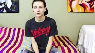 Skinny Cuties Interview Turns into Hot Masturbation Session