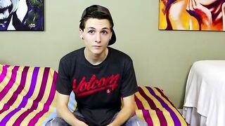 Skinny Cuties Interview Turns into Hot Masturbation Session