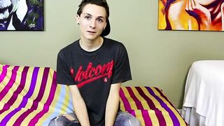 Skinny Cuties Interview Turns into Hot Masturbation Session