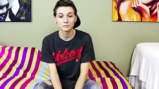 Skinny Cuties Interview Turns into Hot Masturbation Session