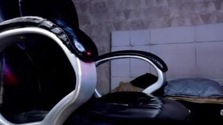 Transgender Babe's Anal Play with Oil - Sensual Blowjob & Riding on Dildo