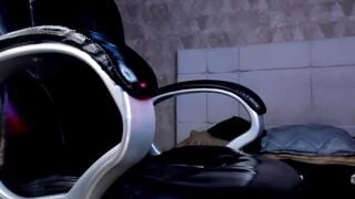 Transgender Babe's Anal Play with Oil - Sensual Blowjob & Riding on Dildo