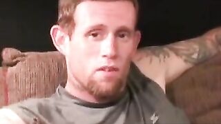 Ink-Stained Muscle Hunks Jerking Off And Explosively Orgasing