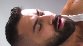 Hot & Edgy Threesome - Adam Ramzis Gets Fucked By Two Hunks