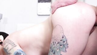 Petite college girl Rachel Raven Gets Her Puppy-Eyes Filled With Jizz