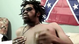 MILF Gives Black Guy Oral Service With A Twist