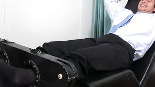 Bondage Foot Frenzy: Kinky Dominatrix Teases Her Slave's Feet