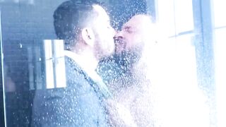 HOT STUFF! Bare-Assed Shower Sex with Muscular Men Cole & Joey