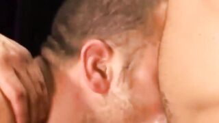 Businessmen Bare-Assed Anal Rimjob & Fuck with Huge Load of Sperm on Ass
