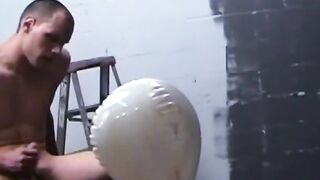 Hardcore Threesome Action - Blow-Up Doll Gets Fucked By Three Guys