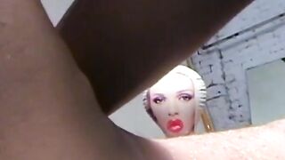 Hardcore Threesome Action - Blow-Up Doll Gets Fucked By Three Guys