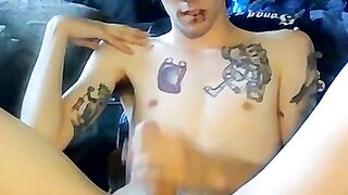 Piercing Twinks - Huge Load From Pierced Teen's Dick