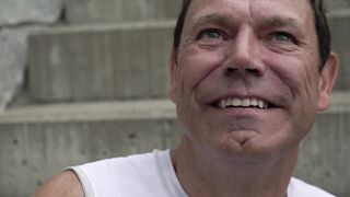 Outdoor Muscle Bear Fucks Jock Stud in Public
