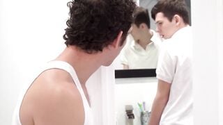 Petite Twinks Step-Dad's Thick Dick Wrecks Him In Raw POV Sex