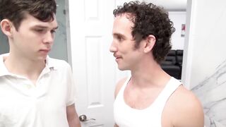 Petite Twinks Step-Dad's Thick Dick Wrecks Him In Raw POV Sex