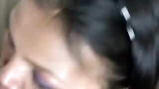 Bubble Butt Asiana Gal Sucks & Swallows Huge Load In POV Blowjob