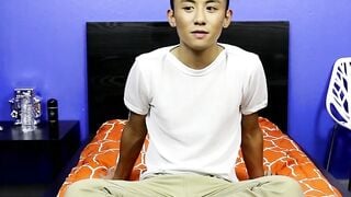 Asian Twinks Stripping & Masturbating - Exclusive Interview with Pornstar