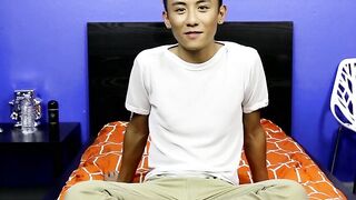Asian Twinks Stripping & Masturbating - Exclusive Interview with Pornstar