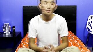 Asian Twinks Stripping & Masturbating - Exclusive Interview with Pornstar