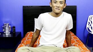 Asian Twinks Stripping & Masturbating - Exclusive Interview with Pornstar